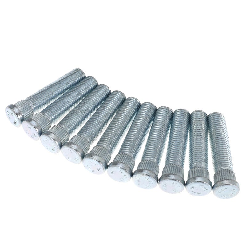 Deridi Front Rear Wheel Stud Bolt 1/2" Longer Than Stock for Chevy S10 S-10 for Blazer for GMC for Jimmy for Sonoma Trucks 1982-2004 for Wheel Spacers for Aftermarket Wheels, M12-1.50 Thread (10Pcs) - Image 1